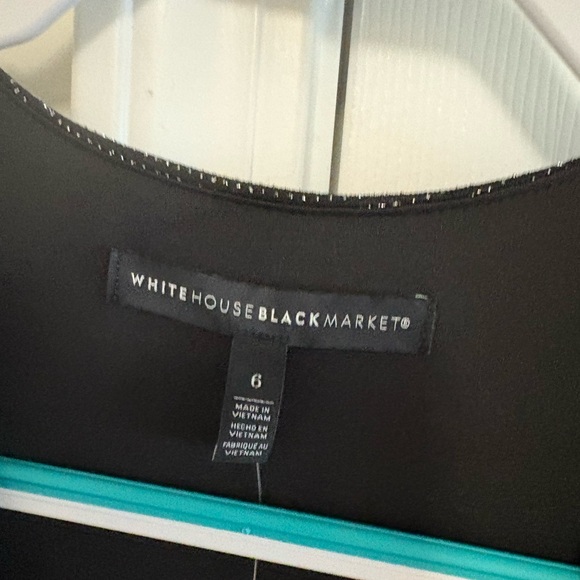 NWT Size 6 Elegant Black Wrap Dress! Beautiful! A glitter stunner! - Picture 4 of 11